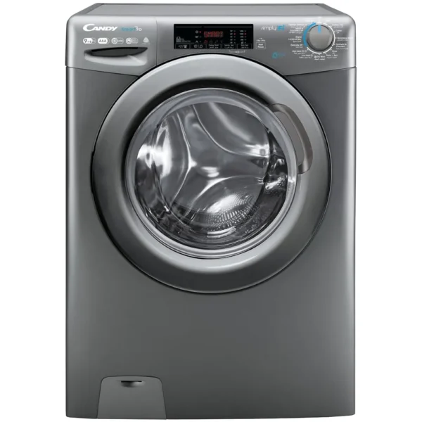 Candy 9/6 Kg Smart-Pro Front Load Washer Dryer Silver Model  CSOW4965TRR/1-19 | 1 Year Warranty