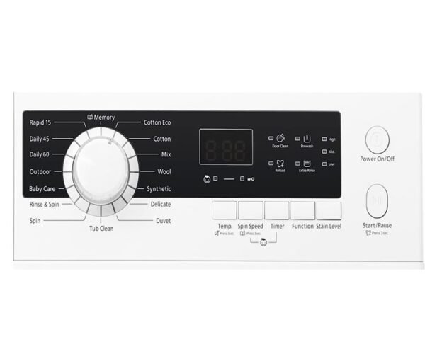 Hitachi 8 KG Front Load Washing Machine 1200 RPM 16 Programs White Model BD80GE3CGXWH | 1 Year Full Warranty - Image 2