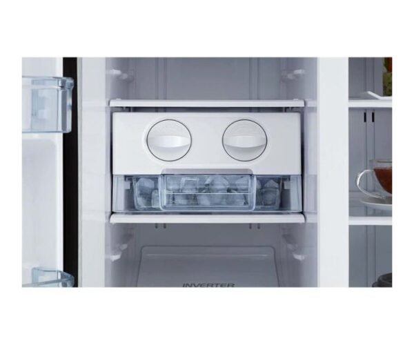 Hitachi 700 Liter Side By Side Refrigerator Glass Silver Model RSX700GPUK0GS | 1 Year Full 5 Years Compressor Warranty - Image 4