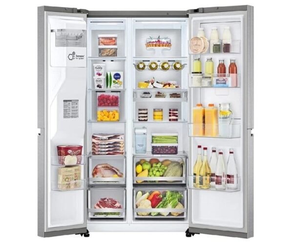 LG 889 Liters French Door Refrigerator with Dispenser Inverter Line Compressor Silver Model- GCJ348CSFS - Image 3