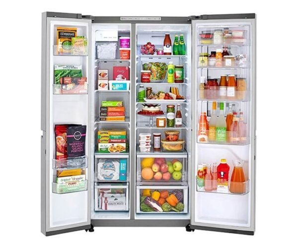 LG 889 Liters  French Door Refrigerator Twin Cooling System with Water Dispenser Inverter Linear Compressor Silver- GRJ34FTUHL - Image 2