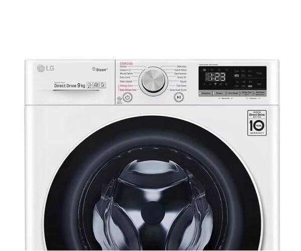 LG Front Load Washing Machine 9 Kg Steam ThinQ™ White Colour Model-F4R5VYG0W - Image 2