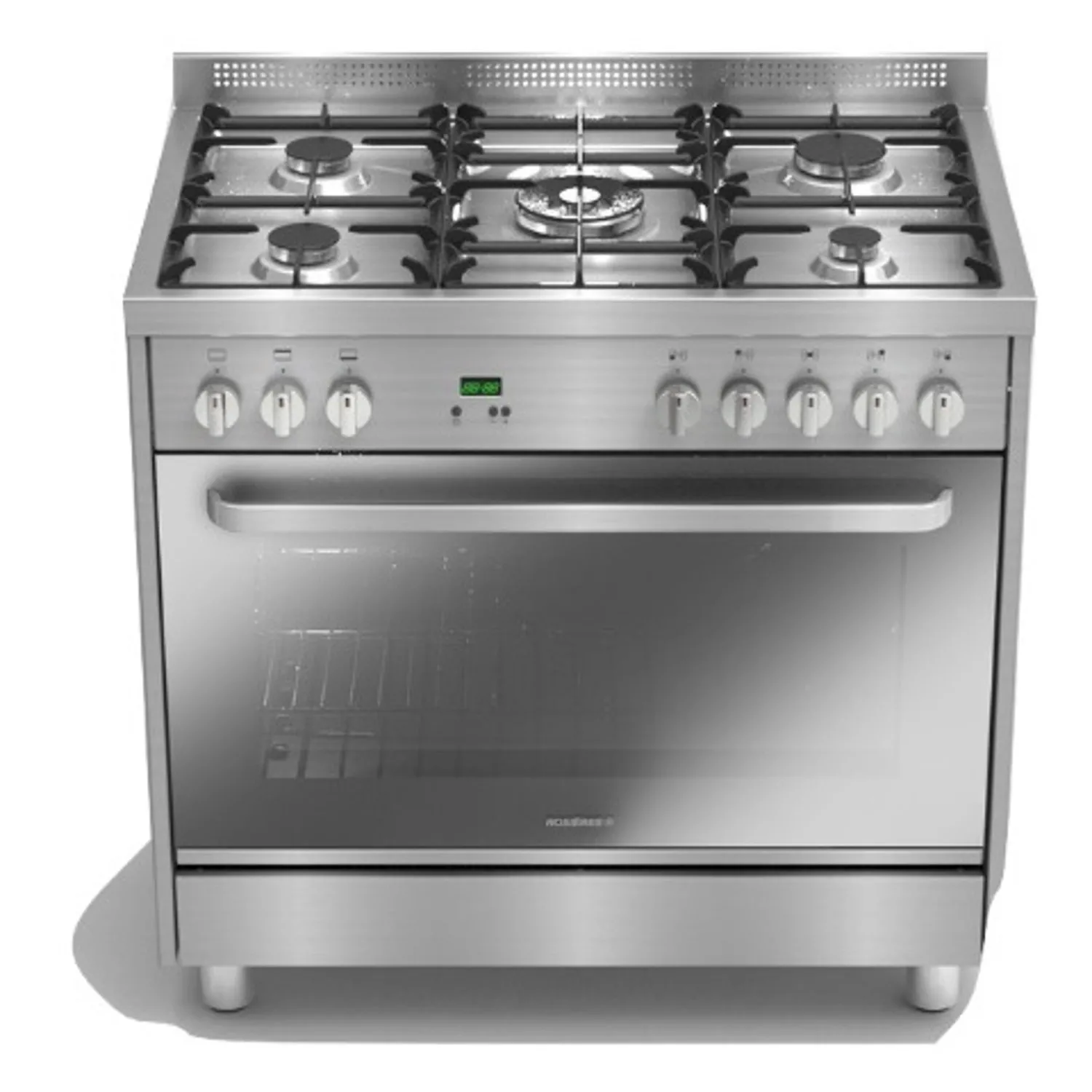 Candy 90X60cm 5 Burners Gas Cooker Silver Model RGG95XLPG | 1 Years Full Warranty