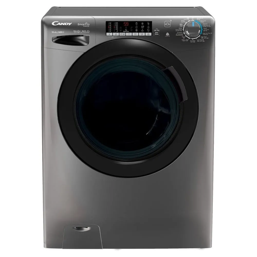 Candy 10/6Kg Smart-Pro Front Load Washer Dryer Silver Model CSOW41066TWMBR19 | 1 Year Warranty