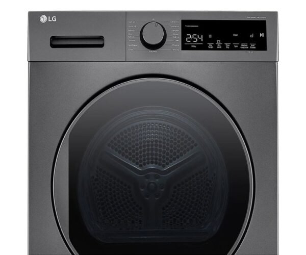 LG 8kg Front Load Condenser Tumble Dryer With Heat Pump Dark Silver Model RH80T2SP7RM - Image 2