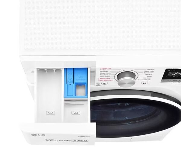 LG Front Load Washing Machine 9 Kg Steam ThinQ™ White Colour Model-F4R5VYG0W - Image 5