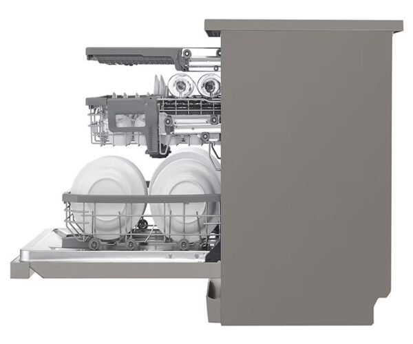 LG 14 Place Settings Dishwasher Quad Wash Steam Stainless Steel Silver Model DFB425FP - Image 4