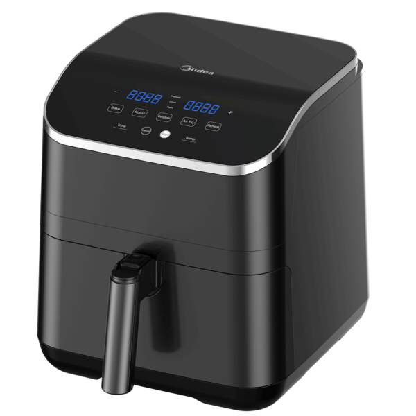 Midea  5.5 Liters Air Fryer Black Model MF- CN55D2 | 1 Year Full Warranty - Image 2