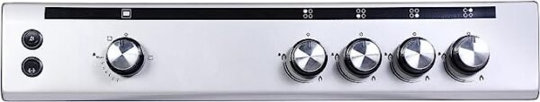 Hoover 60cm 4 Burner Free Standing Gas Cooker Auto Ignition Silver Model FGC6060-S1V | 1 Year Full Warranty - Image 4