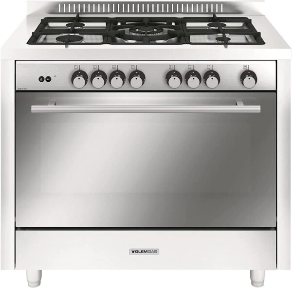 Glemgas Gas Cooker Size 100 X 60(cm) Made In Italy Model-GMIL5FSS | 1 Year Brand Warranty. - Image 2