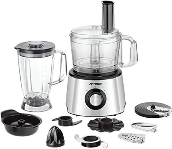 Aftron 700W Multifunction Food Processor Silver/Black Model AFFP7050N