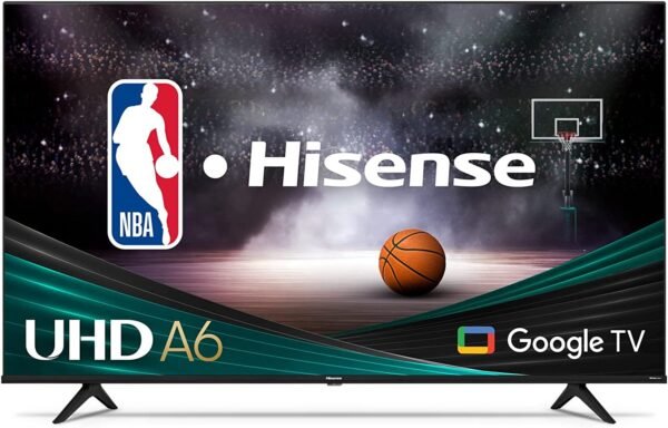 Hisense A6 Series 43-Inch Class 4K UHD Smart Google TV with Voice Remote, Dolby Vision HDR, DTS Virtual X, Sports & Game Modes, Chromecast Built-in (43A6H, 2022 New Model),Black| 1 Year Warranty
