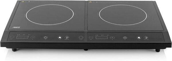 Princess Double Induction Cooker 2000 Watt With LED Display Black Color Model - PRN.303005 |  1 Year Warranty.