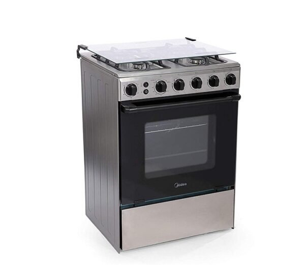 Midea 60cm Gas Cooker With Full Safety Auto Ignition and Stainless Steel Finish Model BME62058FFD-D | 1 Year Warranty. - Image 4