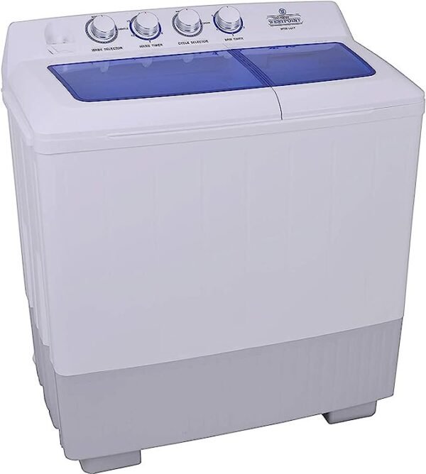 Westpoint 14kg Twin Tub Washing Machine White Model-WTX1417 | 1 Year Full Warranty