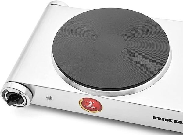 Nikai 2500W Double Electric Hot Plate Silver Model-NKTOE5N2 | 1 Year Brand Warranty - Image 6