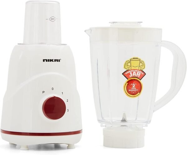 Nikai 1.5 L 2 In1 Blender 350W White Model-NB2511A | 1 Year Brand Warranty - Image 4