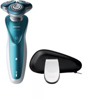 PHILIPS Wet And Dry Electric Shaver White/ Blue Model - S7370/22