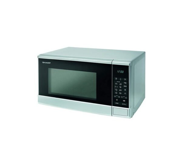 Sharp 20 Liters Solo Microwave With 8 Auto-Cooking Menu's LED Digital Silver Model-R-20GM-SL3 | 1 Year Warranty.