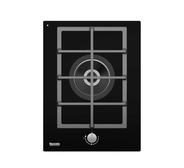 Baumatic Single Gas Hob Black BMEH381G