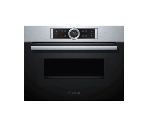 Bosch Built in Compact Oven With Microwave Silver/Black Model-CMG633BS1M | 1 Year Brand Warranty.