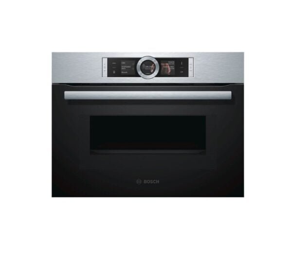 Bosch Serie 8 |  45 Liters Bulit In Compact Oven With Microwave Black Model-CMG656BS1M  | 1 Year Brand Warranty.