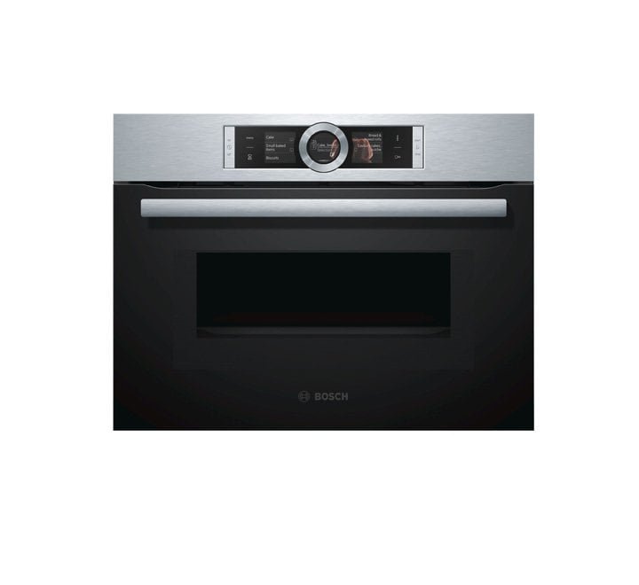 Bosch Serie 8 |  45 Liters Bulit In Compact Oven With Microwave Black Model-CMG656BS1M  | 1 Year Brand Warranty.