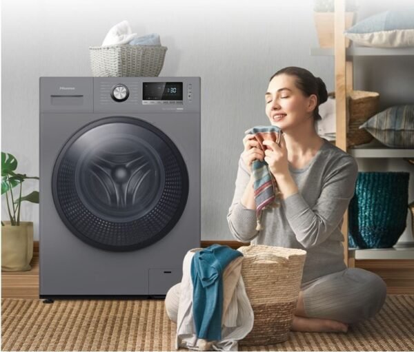 Hisense 10 Kg Front Load Washing Machine 1400 RPM Titanium Grey Model WDBL1014VT - Image 3