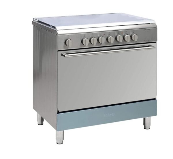 Bompani 5 Burners Gas Cooker With Oven And Grill, Silver Model - DIVA90GG5TCIXFAN - Image 2