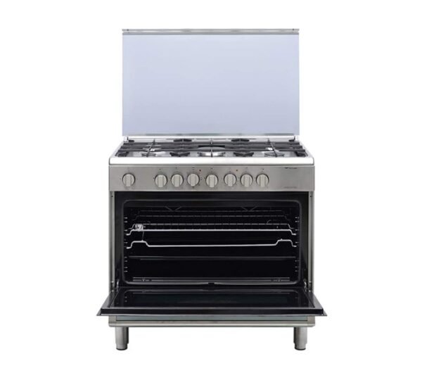 Bompani 5 Burners Gas Cooker With Oven And Grill, Silver Model - DIVA90GG5TCIXFAN - Image 3