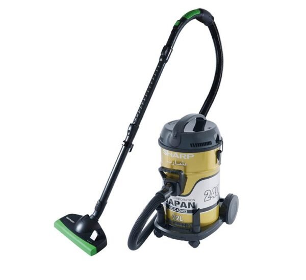 Sharp 22 Litres Drum Vacuum Cleaner 2400 W Color Gold Model-EC-CA2422-Z  | 1 Year Warranty.