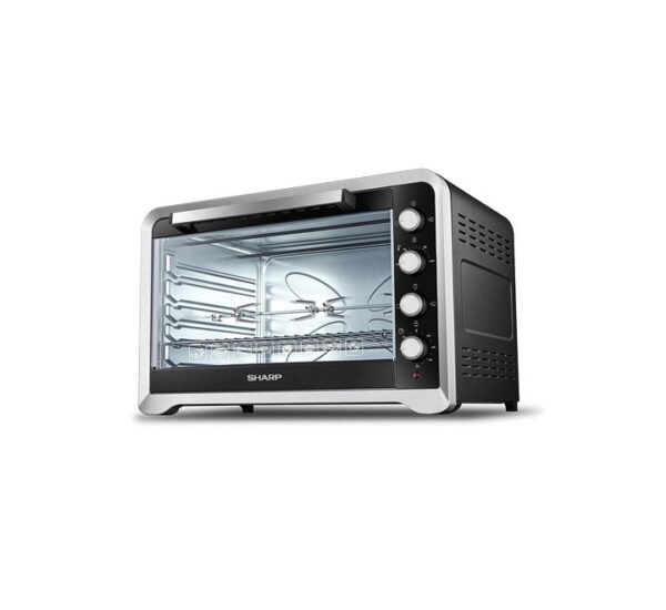 Sharp 100 Litres Electric Oven With Adjustable Temperature 2800W Black/Silver Model-EOG120K3 | 1 Year Warranty.