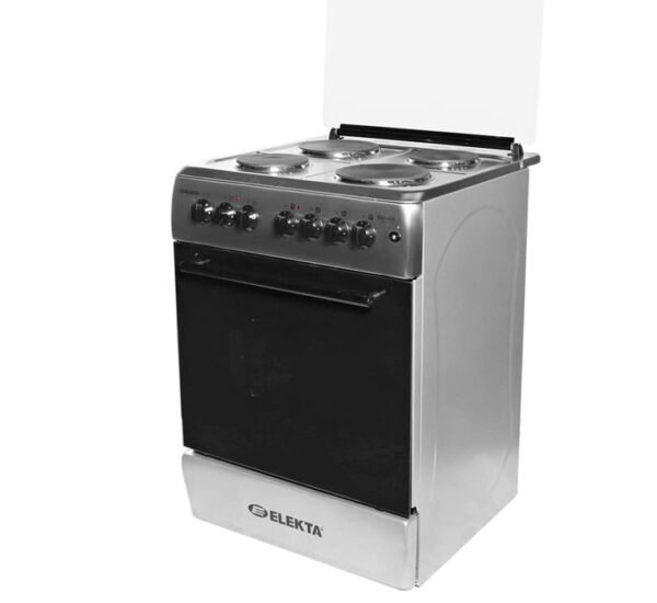 Elekta Electric Oven With 4 Hot Plate And Grill, Semi Inox Eeo-605 - Image 2