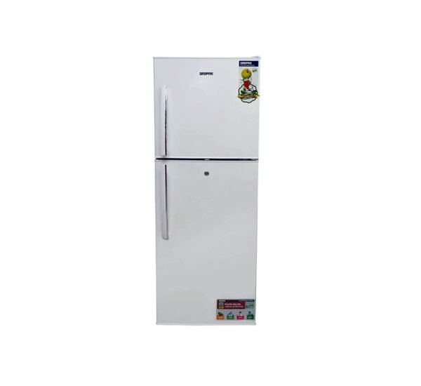 Geepas 270 Liters Double Door No Frost Refrigerator Model- GRF2508WPN | 1 Year Full 5 Years Compressor Warranty