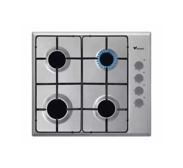 Veneto Built in Gas Hob 60cm 4 Burner - Stainless Steel -H3X66G4VE.VN