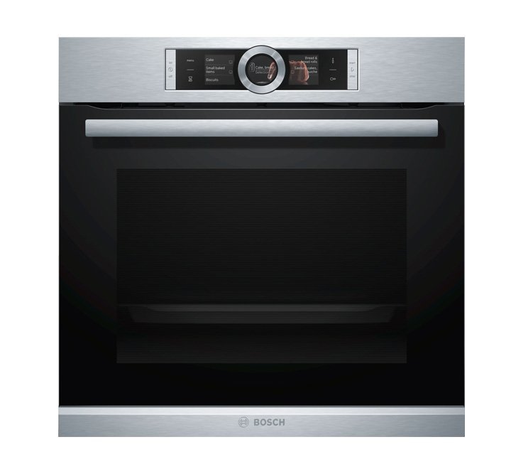 Bosch Serie 8 | 71 Litres Built In Electric Oven With 13 Heating Methods Black Model-HBG656RS1M | 1 Year Brand Warranty.