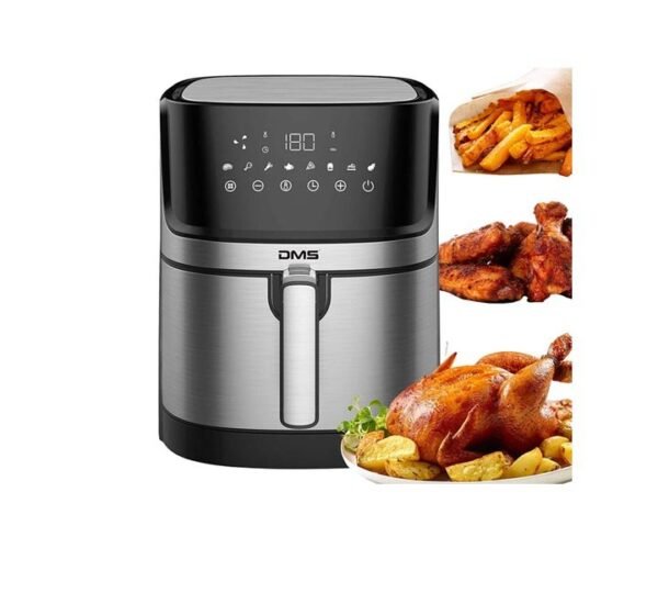 DMS 6L Hot Air Fryer Deep Fryer Hot Air Oven Fryer Digital Stainless Steel HF-6E