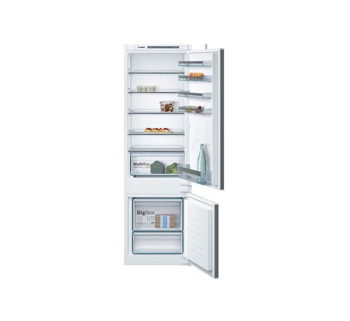 Bosch Serie 2 | 270 Liters Built-in Fridge-freezer Refrigerator with freezer at bottom White Model-KIV87NSF0M | 1 Year Full 5 Years Compressor Warranty.