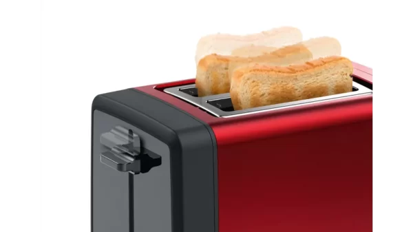 Bosch Compact Toaster DesignLine Color Red Model-TAT4P424GB | 1 Year Brand Warranty. - Image 3