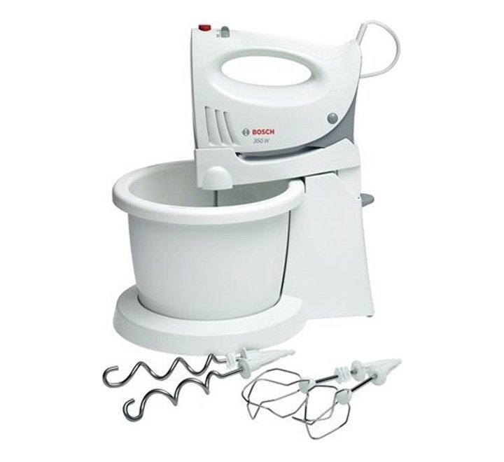 Bosch Hand Mixer With Bowl 350W Color White Model-MFQ3555GB | 1 Year Brand Warranty.