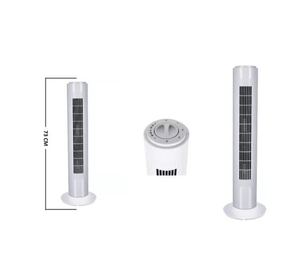 Milton Tower Fan 29 Inch 45 Watts White Color Model TS2911A | 1 Year Full Warranty.