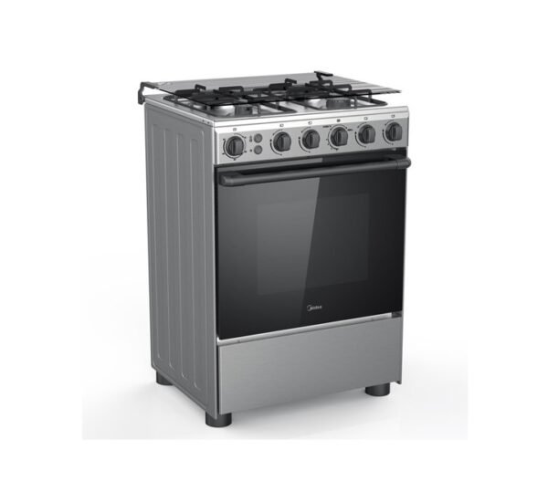 Midea 60cm Gas Cooker With Full Safety Auto Ignition and Stainless Steel Finish Model BME62058FFD-D | 1 Year Warranty. - Image 2