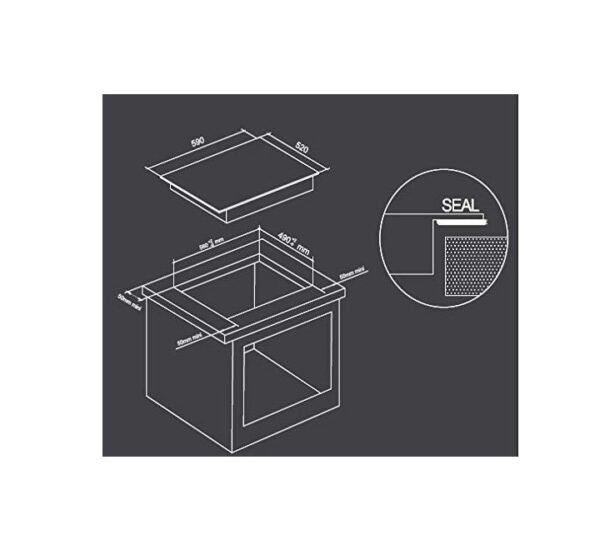 Midea 60CM Ceramic Hob Schott Glass 9 Stage Power Sensor Model MCHF645 | 1 year warranty - Image 2