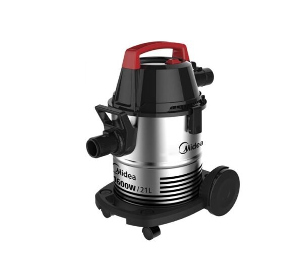 Midea 21L Wet and Dry Drum Type Vacuum Cleaner (1600W) Model - VTW21A15T | 1 year warranty