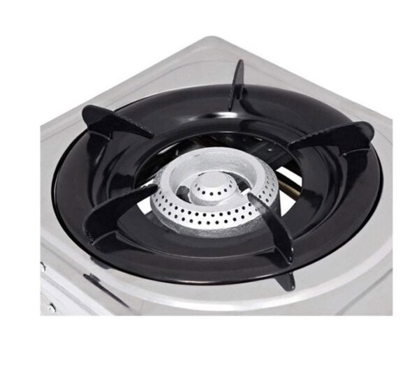 NOBEL Single Gas Stove With Brass Auto Ignition Energy Saving Silver Model NGT-1001 | 1 Year Warranty. - Image 3