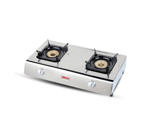 NOBEL 2 Burner Gas Stove With Brass Auto Ignition