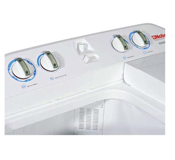 NOBEL 9 kg Washing Machine Semi-Auto Twin Tub White Model-NWM9001 |  1 Year Warranty. - Image 4