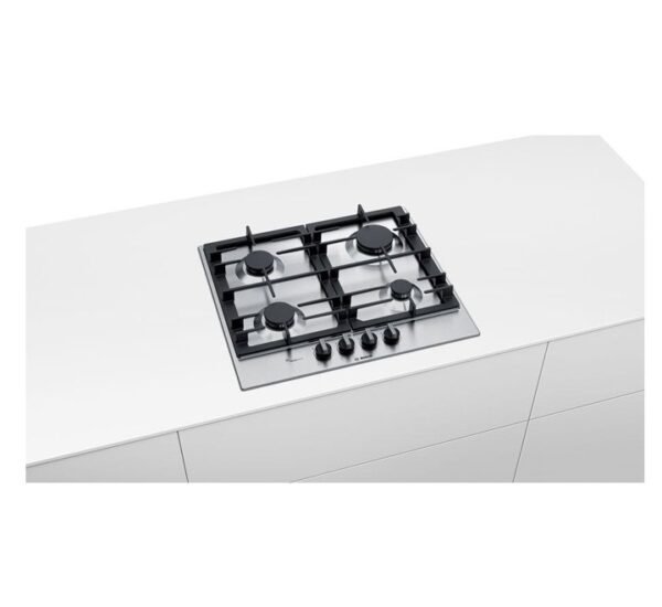 Bosch Serie 6 | Gas Hob 4 Burners 60 cm Silver Model-PCP6A5B90M | 1 Year Brand Warranty. - Image 2