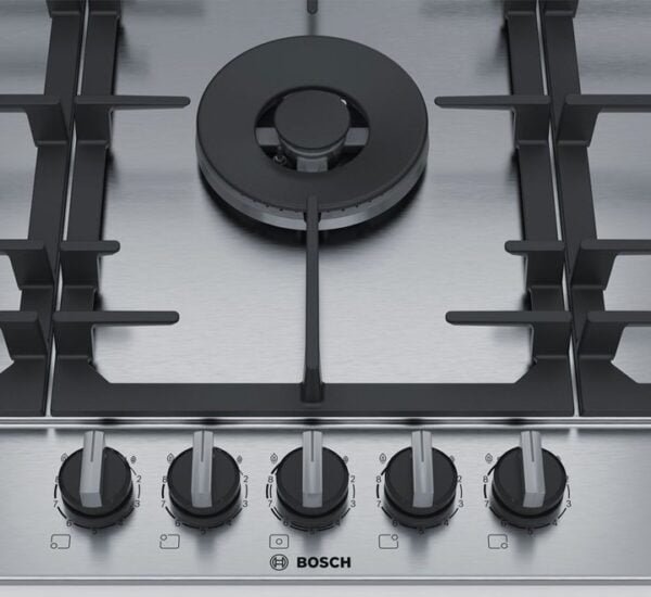 Bosch Built In Gas Hob 5 Gas Burners Silver Model-PCR9A5B90M | 1 Year Brand Warranty. - Image 3