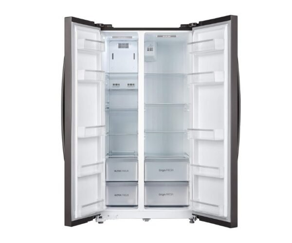 TOSHIBA 587 Liter Side by Side Refrigerator Silver Model-GR-RS530WE-PMI(06) - Image 2